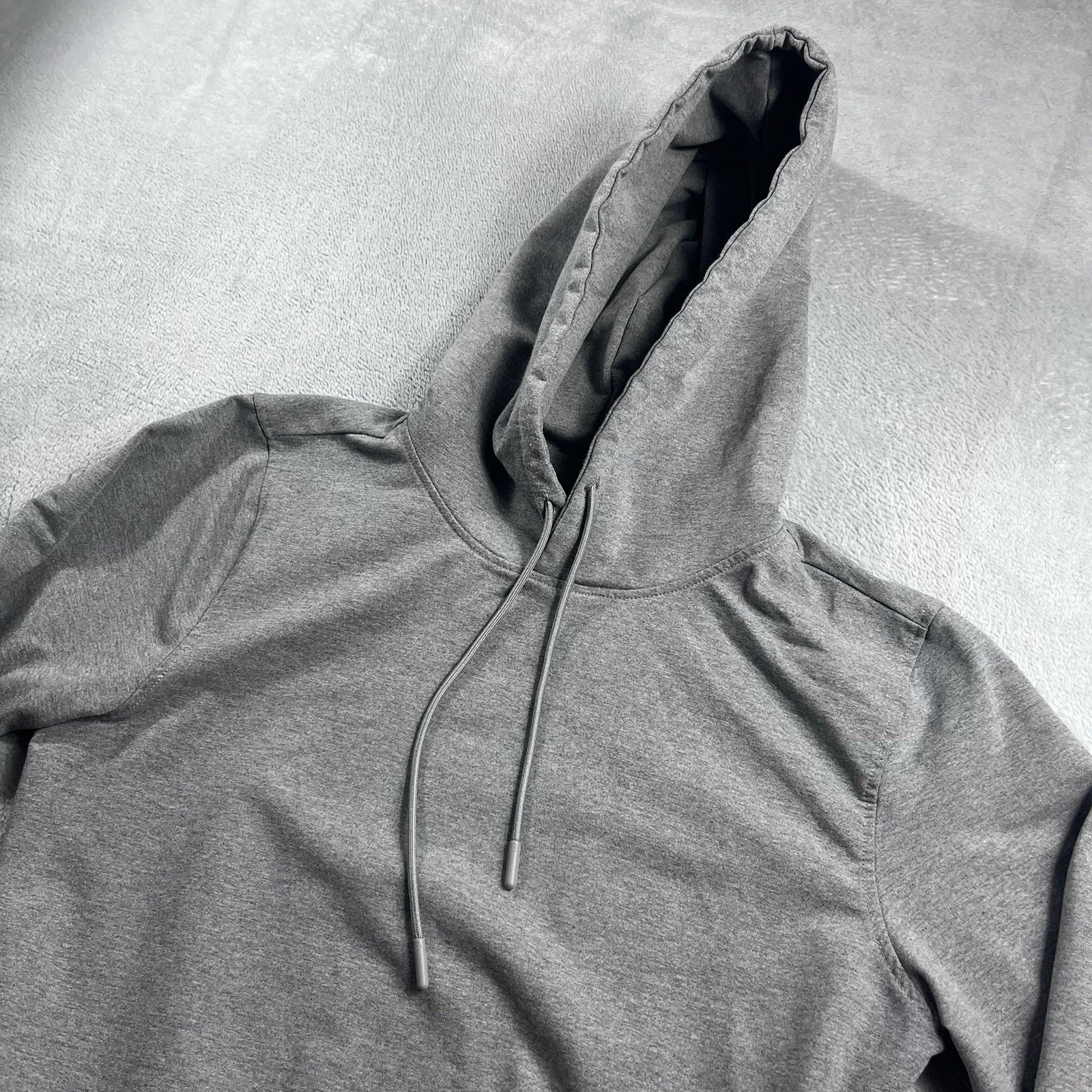 Cuts Clothing Hyperloop Pullover Hoodie Mens Medium Gray Classic Long Sleeve