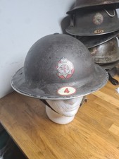 Ww2 Nfs Helmet Brodie No 4. Leeds District Named And Numbered Fire Service
