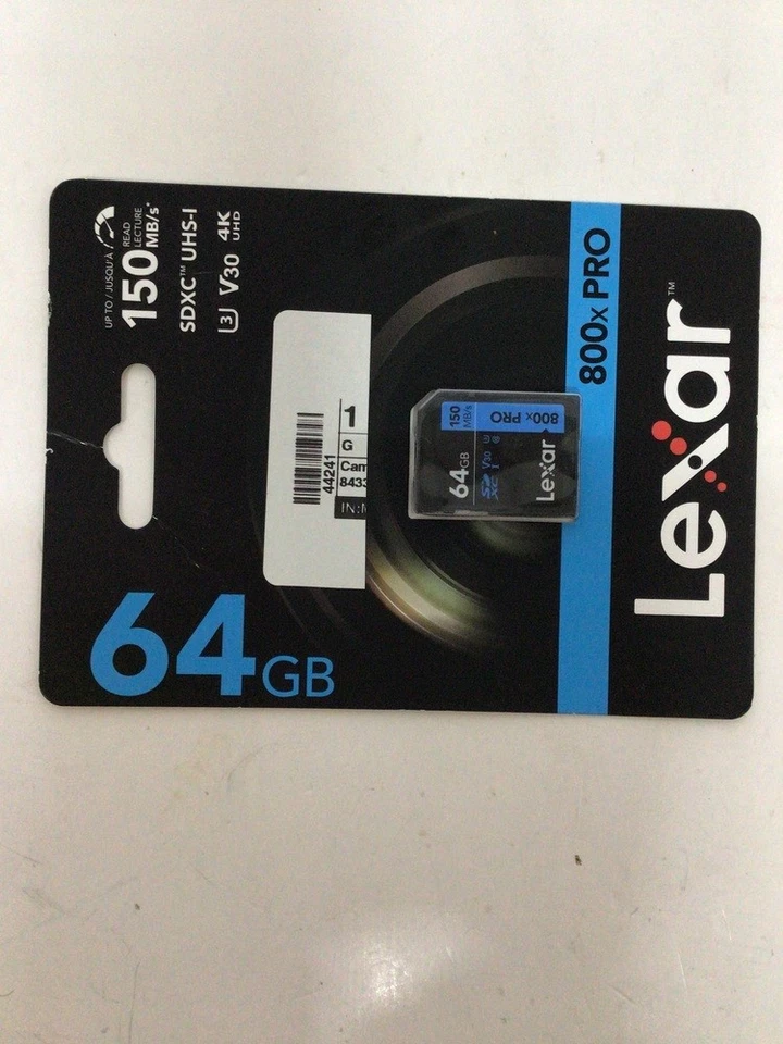Lexar Professional 800x 64GB  microSDXC UHS-I Card Up to 150MB/s (44241) - Image 3 of 3