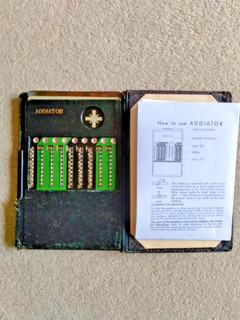 Vintage Addiator Mechanical calculator in original case