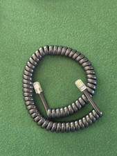 VINTAGE BLACK 3ft. TELEPHONE HEAD SET CORD WESTERN ELECTRIC AT T OTHERS