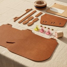 PU Leather Bag Kit Cut and Sew Craft Supply Classic Design for Crafting