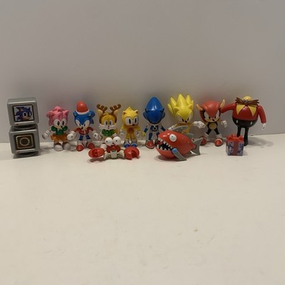 Jakks (14 PCs) Sonic the Hedgehog Series Amy Rose, Sonic Santa, Ray, Metal, More