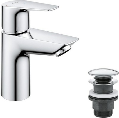 GROHE Start Edge 23900001 Bathroom Sink Tap without Waste Pull, Click Clack Wast
