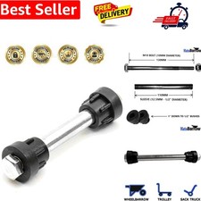 REPLACEMENT WHEELBARROW/WHEEL BARROW AXLE SET - 130MM - TO FIT 1" BORE