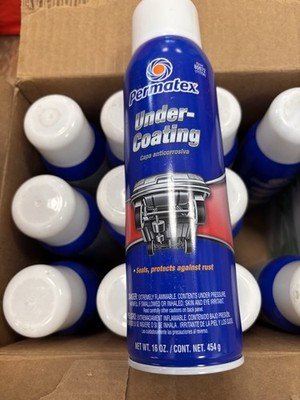 Permatex 80072 Undercoating, Spray, Black, 16oz, Case of 12