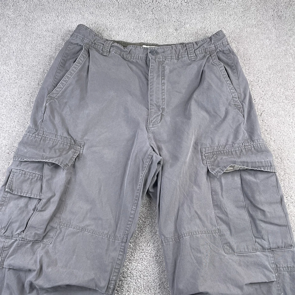 Pantalones Gap Vintage Para Hombre 34x30 Gris Suelto Carga Sueltos Utilidad Paracaidista Y2K Foto 2 de 4