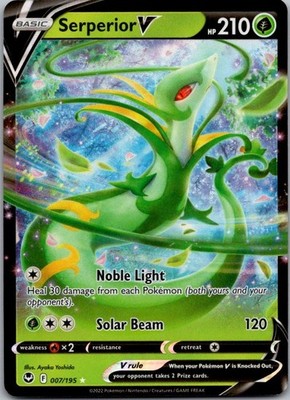 Serperior V Ultra Rare SWSH12: Silver Tempest 007/195 NM