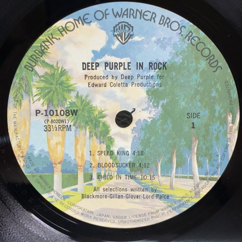 Deep Purple – In Rock/LP Vinyl 1976 P-10108W Japan w/OBI EX/EX Audiophile - Foto 13 di 16