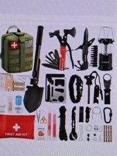 Survival Kit, 160 Pcs Emergency Supplies Camping Bug-out Bag loaded brand new!!!