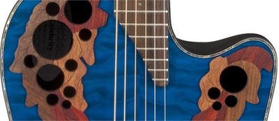 Ovation Celebrity Elite Acoustic/Electric Guitar - Trans Blue | eBay