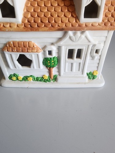 Partylite Cape Dorsch Teelichthaus Darling Little House gelb Blumen Vintage - Bild 6 von 7