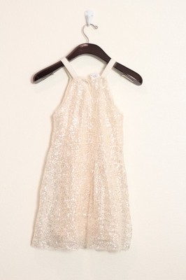 zara white sequin dress Deslumbrante vestido de ruffles de Zara