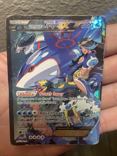 Team Aqua's Kyogre EX 6/34 Double Crisis Holo