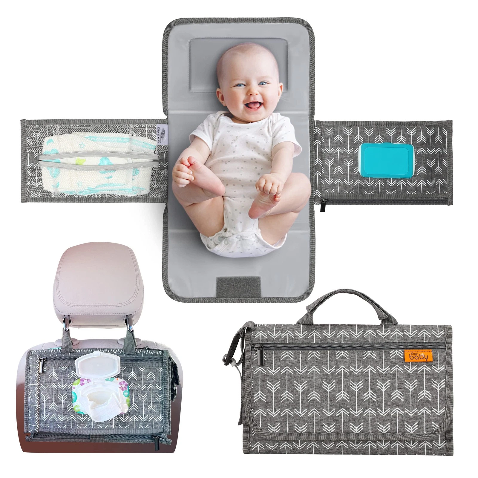 Portable Diaper Changing PadBaby Diaper Changer Travel Bag with Wipes Pocket,...
Opens in a new wind