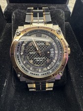 Bulova Men's Watch Precisionist 98D149 Quartz Diamond Dial Rose Gold Gunmetal