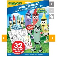 Crayola Coloring Sticker Activity Set 1 32 Coloring Pages 1 Sticker Page s30