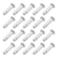 20Pack Single Hole Clevis Pins 3mmx12mm Flat Head 304 Stainless Steel Pins