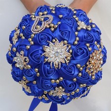 Bridal Wedding Bouquet Round Holding Bouquet Throw Toss Artificial Rose Flowe...