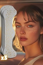 Glitter Freckle Makeup Patches   Gold Face Tattoo Glow Up Festival Stickers