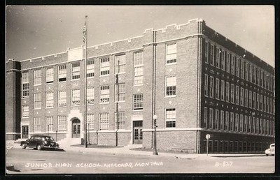 Ansichtskarte Anaconda, MT, Junior High School 