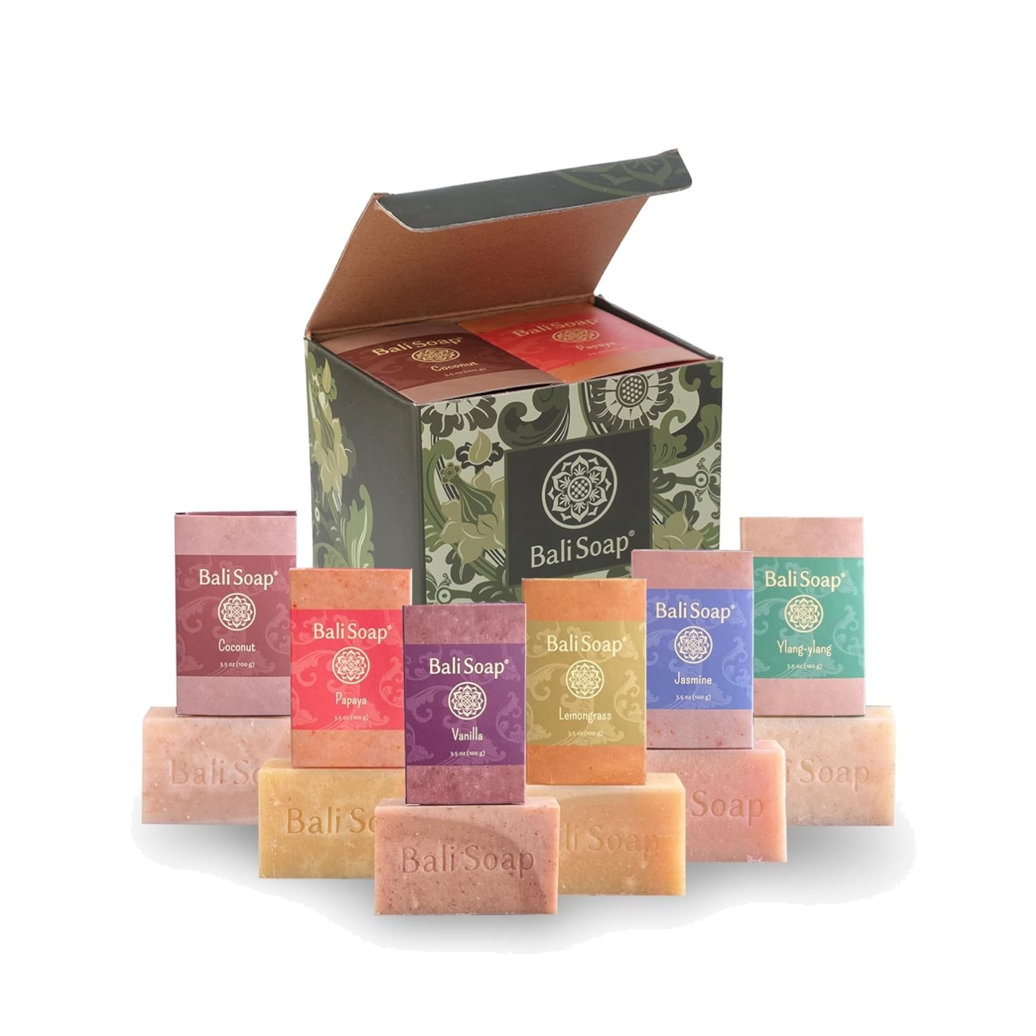 Juego de regalo de jabón natural de lujo - 6 barras de spa hechas a mano para la máxima relajación