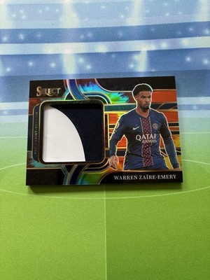 2025-26 Panini Select Ligue 1 Jumbo Relic Warren Zaire-Emery Tie-Dye /25 PSG