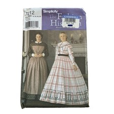 Simplicity CIVIL WAR reenactment Pattern 7212 Size 14-20 Party ,REN Faire