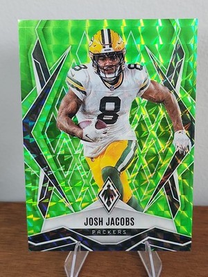 2025 Panini Phoenix - Josh Jacobs #5 Lime Green Pyramids /285