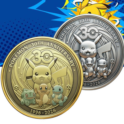 Pokemon 30th Anniversary 1996-2026 Gotta Catch 'Em All! Gold
