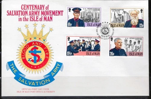 1¢ WONDER'S ~ ISLE OF MAN FDC SALVATION ARMY 1983 C/S ~ F147