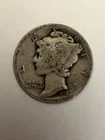 1917 SILVER Mercury Dime