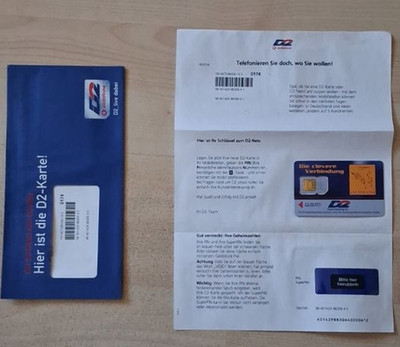 VICTOR VOX SIM D2 Vodafone OVP versiegelt | seltener Diensteanbieter | Sammler