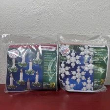 The Beadery Ornament Kit Lot 2 Beaded Candle Wreath Snowflake Holiday Crafts USA