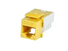 Monoprice 110047 Slim Cat5E Punch Down Keystone Jack Yellow