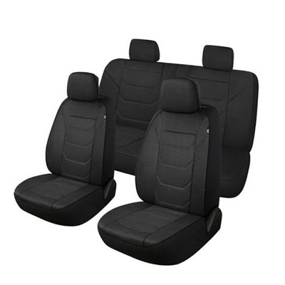  3D Air Mesh Car Seat Covers Washable and Breathable Premium Full Set Black