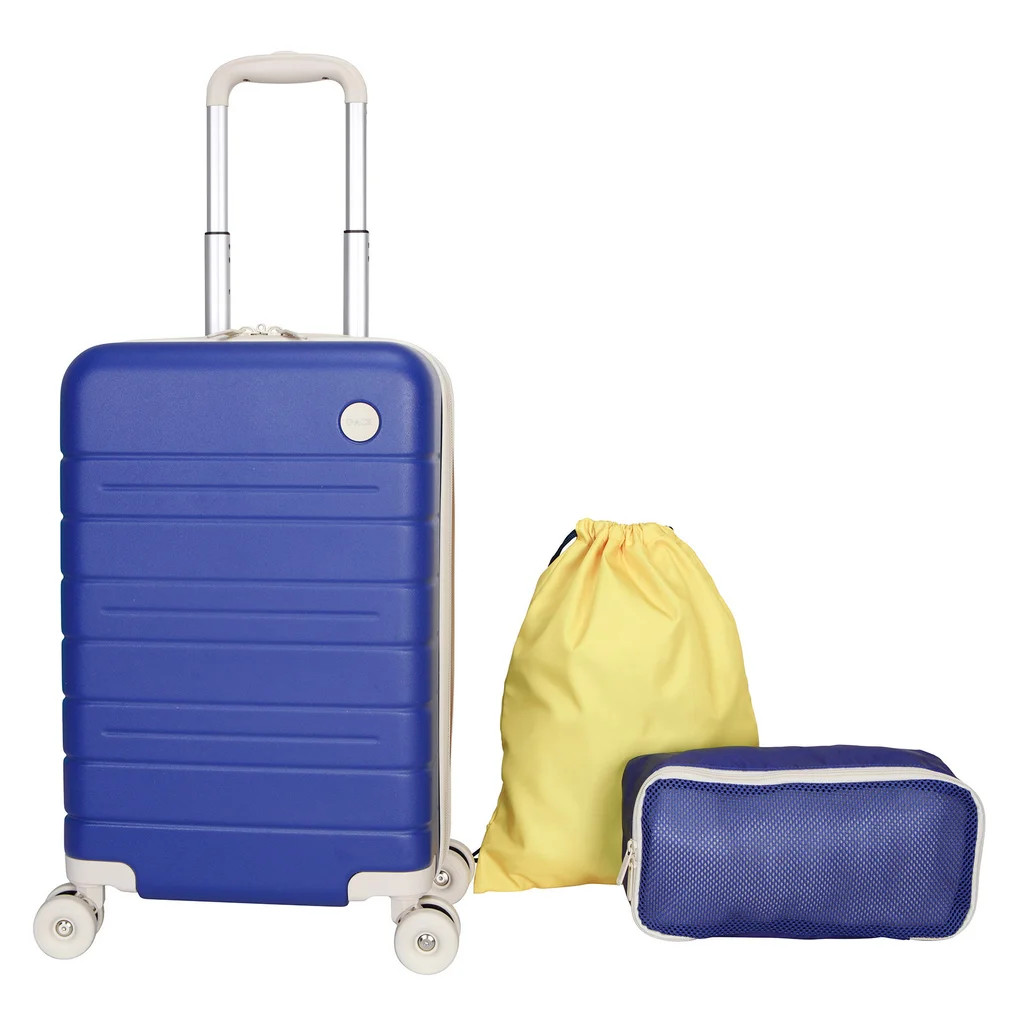 Set Dark Blue  Carry-on Suitcase Shoe Bag Packing Cub!!