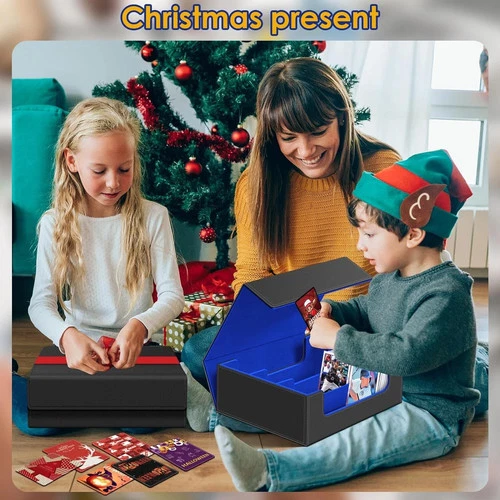 Trading Card Storage Box for 1800+, Leather Storage Box with Strong Closure - Picture 8 of 10