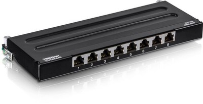 8-Port Cat6A Shielded Patch Panel, Wall Mount Ready, 10G Ready, Cat5e,Cat6,Ca...