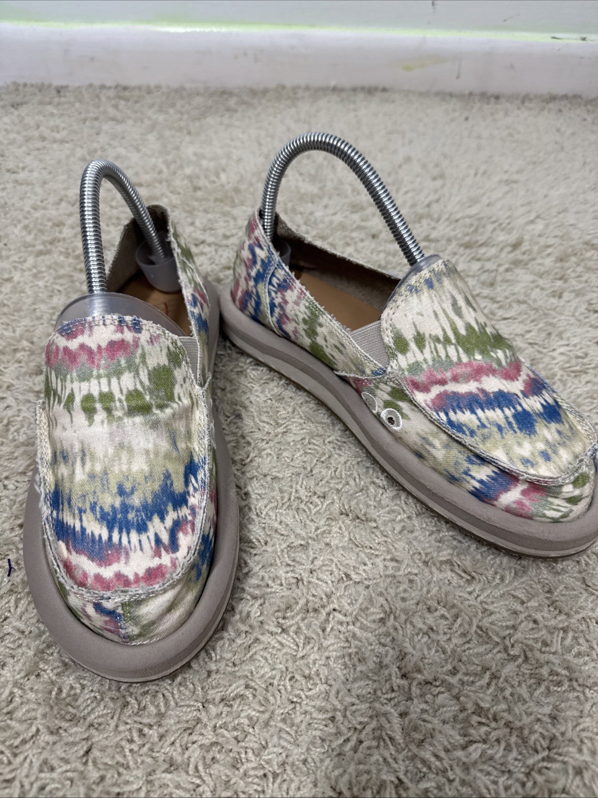 Sanuk Donna X Grateful Dead Tie-Dye Slip On Casual Shoes Women’s Size 7 Hippie