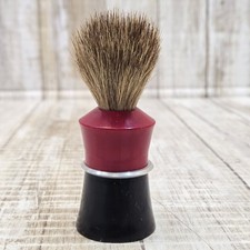 Vintage Ever Ready Shaving Brush 300PBT Badger Bristles Red Black Made In USA