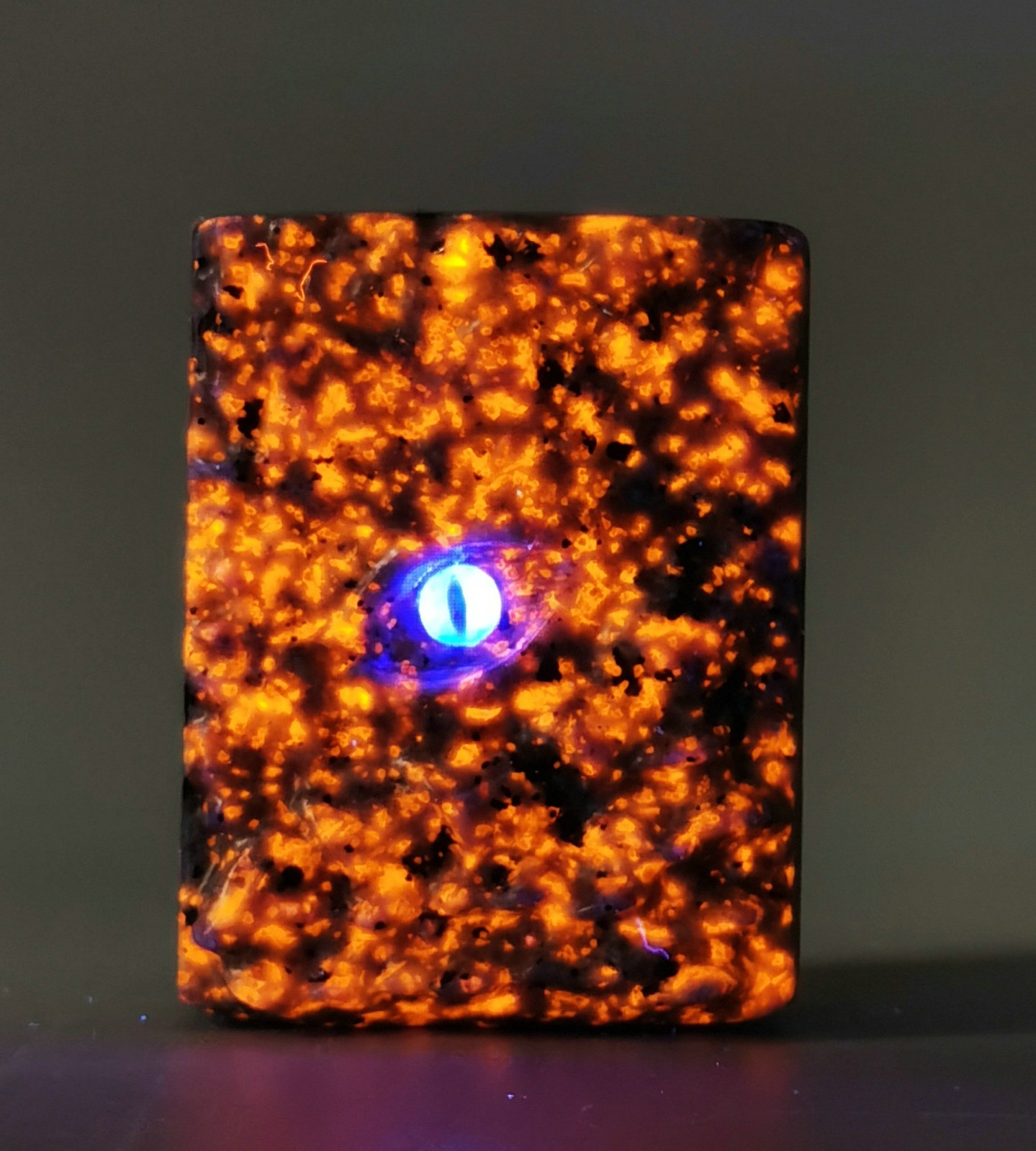 Carving Under UV Very Bright Yooperlite Yooper Stone Lake Superior Glowing Rock