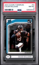 2024 Panini Clearly Donruss #51 Caleb Williams PSA 8