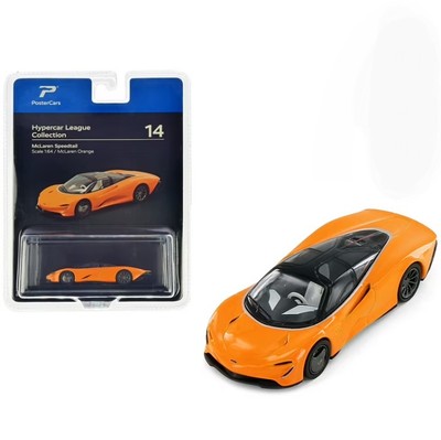 1/64 PosterCars Hypercar League McLaren Speedtail #14   McOrange   Diecast Model