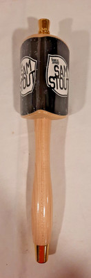 SAMUEL ADAMS SAM STOUT BAR DRAFT BEER TAP HANDLE 12'' TALL. MAN CAVE BREWERY