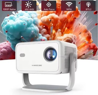 Magcubic L018 4K Projektor - 650ANSI Tragbar Android 11 WiFi6 Heimkino