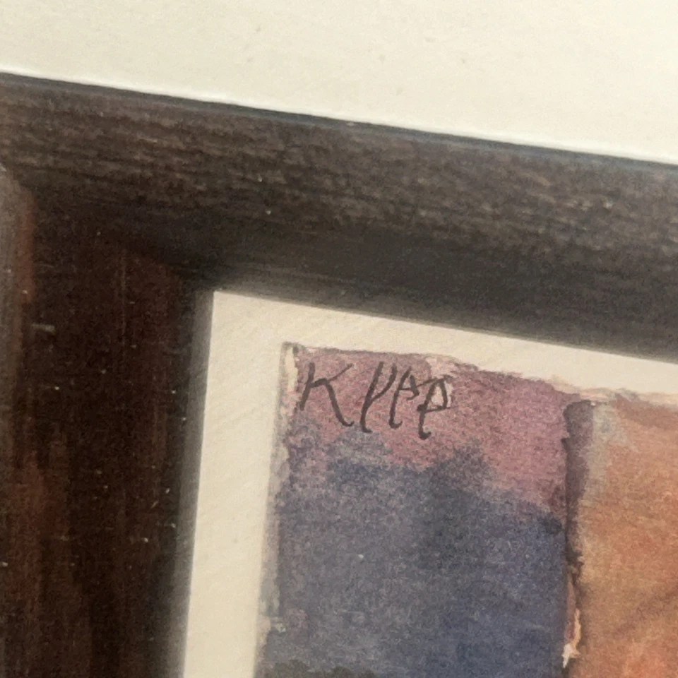 Impresión artística Klee cúpulas rojas y blancas 45 cm cuadrados montadas y enmarcadas Foto 4 de 4