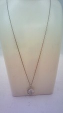Sterling Silver Octagonal St.Christoper Pendant & 19.25" Sterling Silver Chain.D