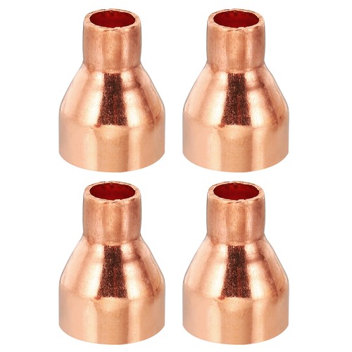 7/8" to 3/8" ID Copper Reducer 4pcs Reducing Coupling Fitting Pipe Tube Adapter