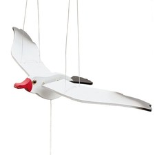 Wooden Flying Seagull Decorative Hanging Mobile Nautical Ornament Nursery Roo...